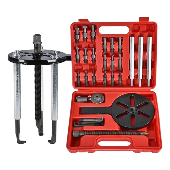 Extrator Rolamento Alternador,saca Polia,4garras 21 Em 1 Kit