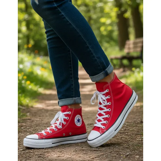 Tênis Chuck Taylor Lift Cano Alto Tecido All Star
