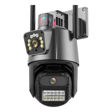 Camera P11 Wifi Segurança 6 Mp 4k Lente Dupla Vigilância