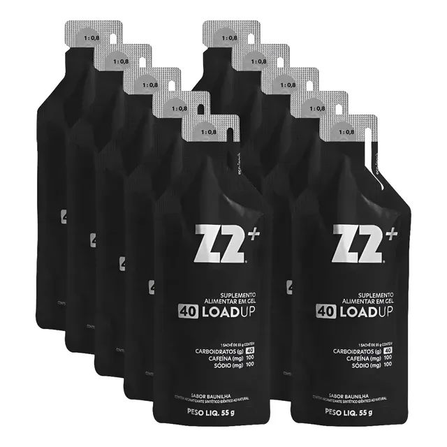 Energy Gel Z2+ Original Caf 40 Carb Box 10uni Sachê 55g Original