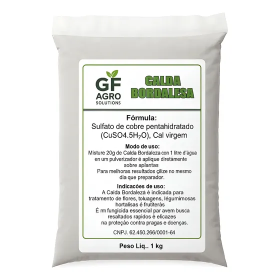 Calda Bordalesa 1kg Gf Agro-fungicida Agrícola E Jardinagem