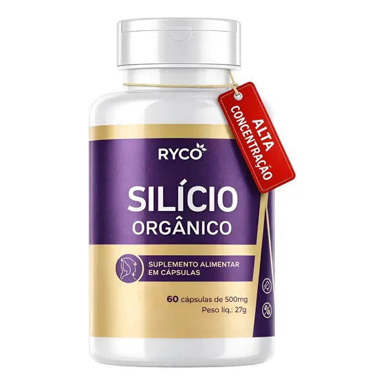 Silício Orgânico 500mg 60 Cápsulas Ryco