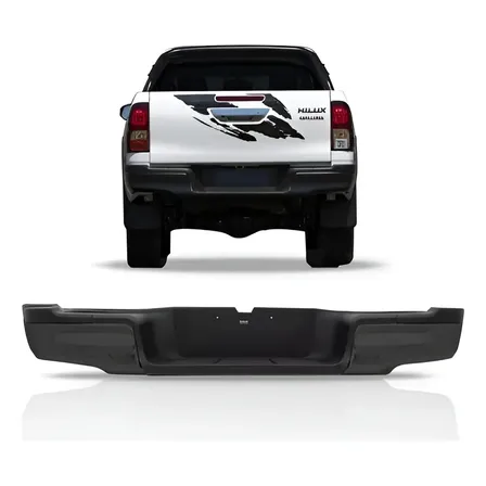 Parachoque Traseiro Hilux 2016 Á 2025 Pick-up Preto