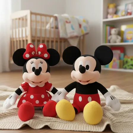 Kit 2 Pelúcias Mickey E Minnie Fofinha Promoção