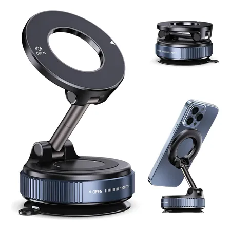 Suporte Celular Carro Magnético Rotativo 360dobrável Ventosa