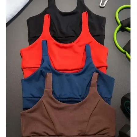 Kit 4 Tops Fitness Duplo Plus Size Reforçado Bojo Academia