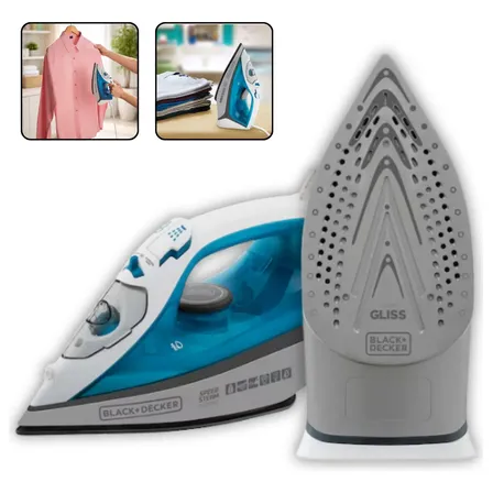 Black Decker Ferro Passar Roupa A Vapor Base Cerâmica Fx3060