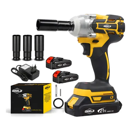 Chave De Impacto Sem Escova 300nm 21v+2 Baterias
