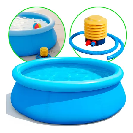 Piscina Inflável Infantil 1000 Litro Redonda Com Bomba De Ar