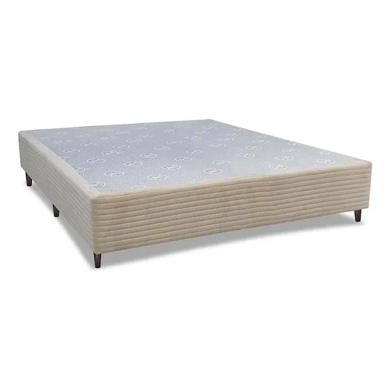 Base Box Para Colchão Casal Cama Inbox Livity 38x138x188cm