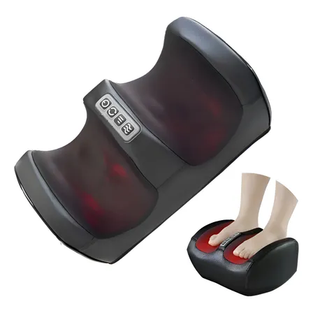 Massageador De Pes Elétrico Anti Stress Preto Relaxe Confort