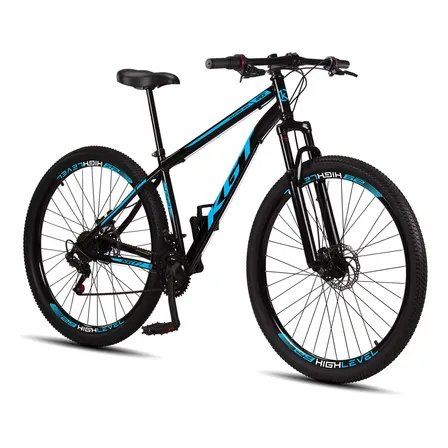 Bicicleta Aro 29 Kgt Aço Freios A Disco Suspensão 21 Marchas