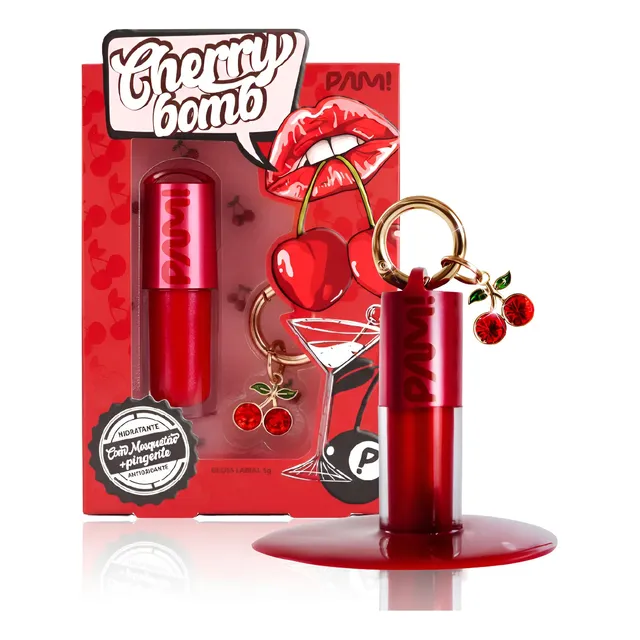 Gloss Labial Cherry Bomb Pam By Pamella 5g