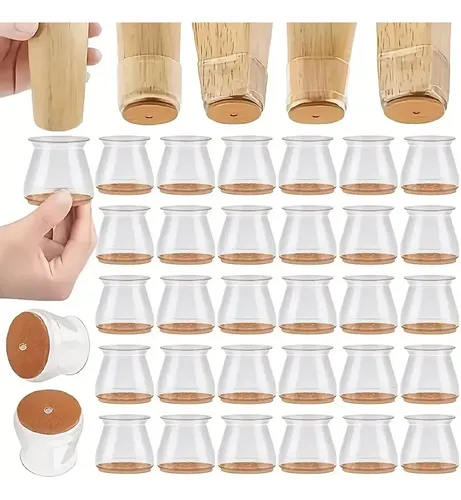 24 Unis Protetor Para O Pé Da Cadeira Capa De Silicone Piso