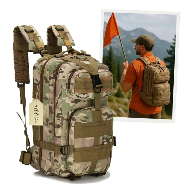 Mochila Tatica Militar Reforçada Viagem 30l Airsoft Pubg Camuflada