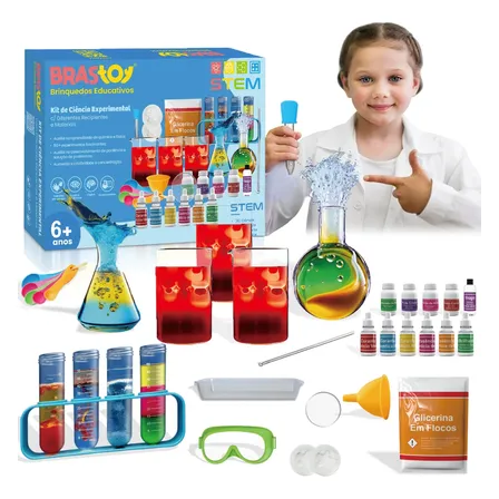 Brastoy Kit Educativo De Aboratório Ciências Para Crianças