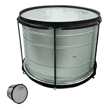 Surdo Tambor Fanfarra Banda Marcial Escolar 30x14 Alumínio