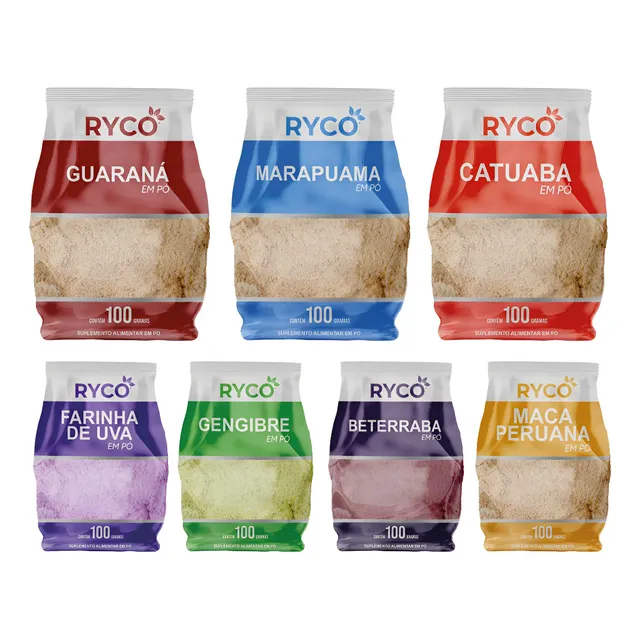 Kit Maca Peruana, Beterraba, Uva, Guaraná E Outros (7x100g)