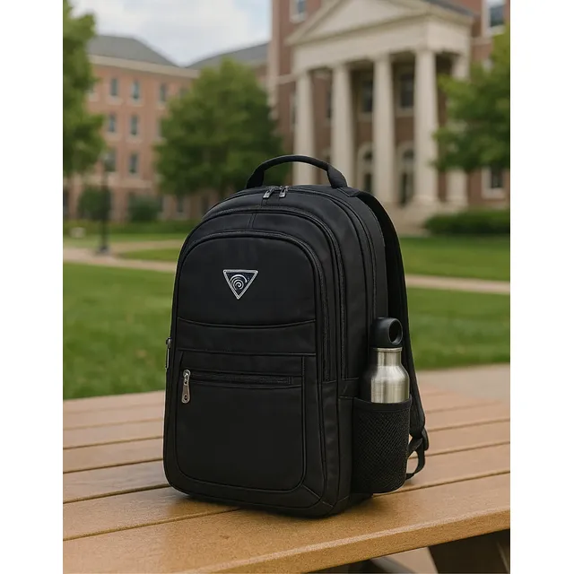 Mochila Masculina Bolsa Notebook Escolar Reforçada Viagem Preto Liso