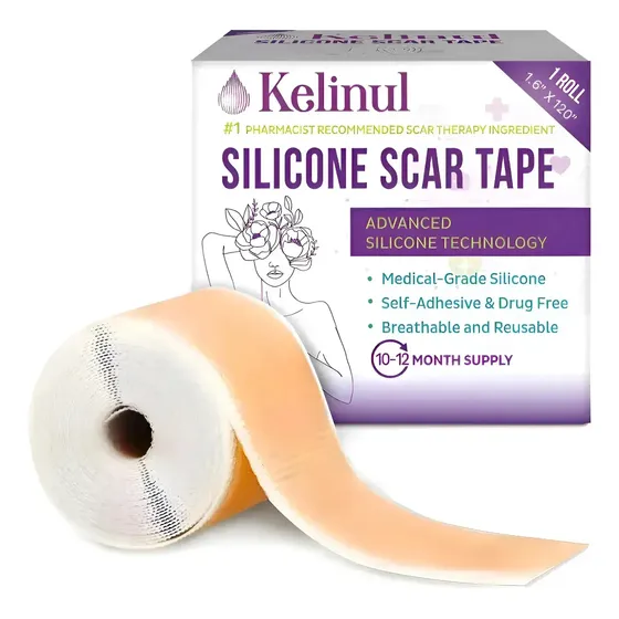 Kelinul Fita Silicone Adesiva Para Cicatriz Reutilizavel