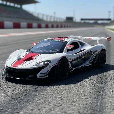Miniatura Mclaren P1 1/24 Com Luzes E Sons Alarme Branca