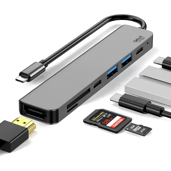 Okut Hub Usb C Hdmi Sd Extensor Tipo C Adaptador Macbook 3.0