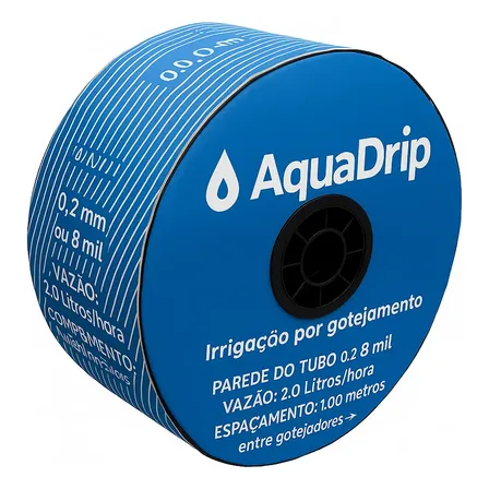 Tubo Gotejador Mangueira Irrigação Gotejamento 2 L/h 1.000 M