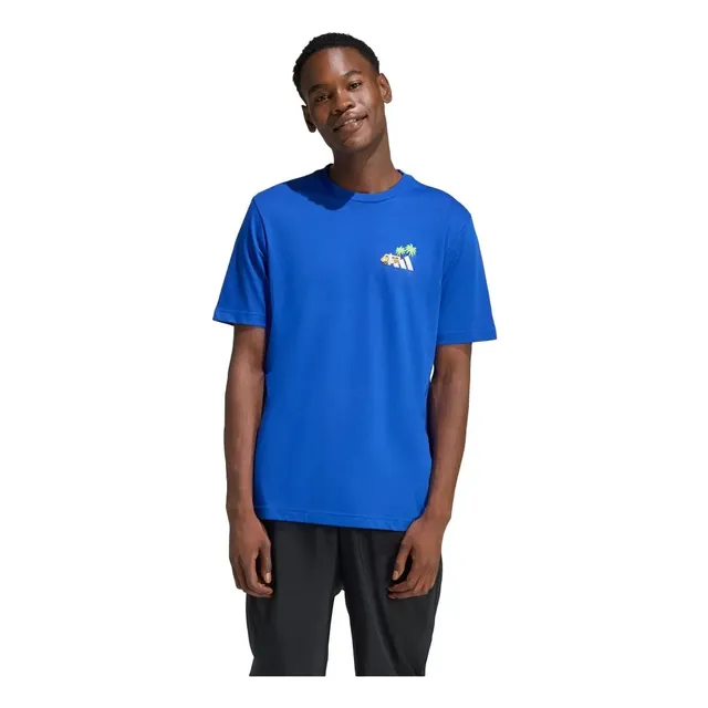 Camiseta Bordado Pequeno Estampa Surf Adidas