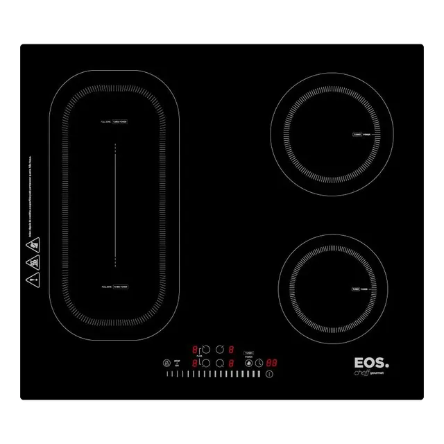 Cooktop De Indução 4 Bocas Eos Freezone 7000w Eci04epf 220v Preto 220v