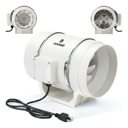 Exaustor Axial Turbo Exl 200mm Branco 130w Ventilada