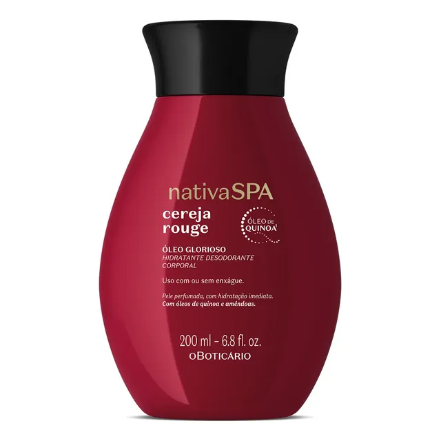 O Boticário Nativa Spa Cereja Rouge Óleo Hidratante Corporal Cereja Rouge