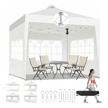 Tenda Gazebo Sanfonada Estrutura Reforçada Desmontável 3x3x3