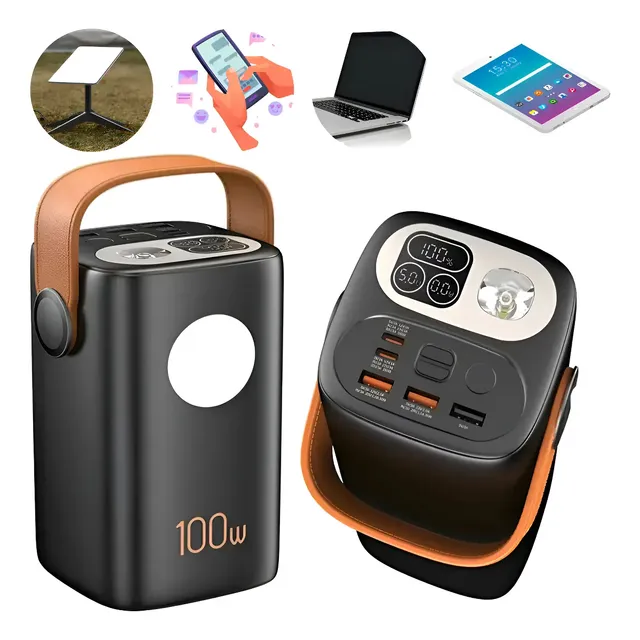 Carregador Power Bank 60000mah Portátil Turbo 100w Starlink Preto
