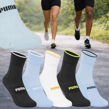 Meia Puma Poliamida Esportiva Corrida Dry Fit Ciclismo Sport
