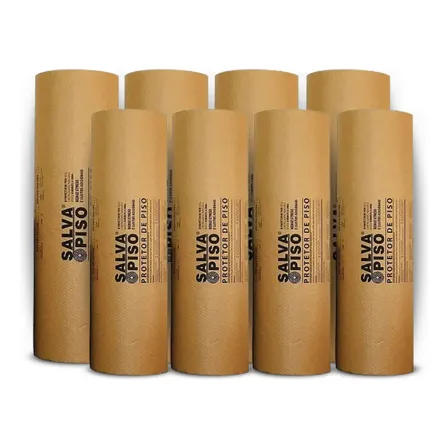 Protetor De Obras Salva Piso 1m X 25m - Kit C/8 Unidades