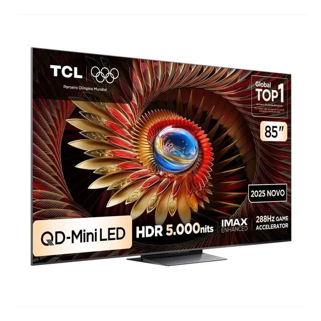 Smart Tv 85pol 4k 85c8k Qd-mini Led 144hz Tcl
