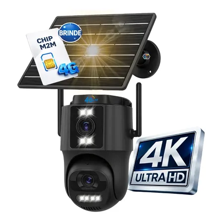 5g/4g Camera Segurança Solar Visão Noturna Bateria 7800mah Tq13 Solar Chip 4g/5g