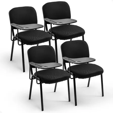 Kit 04 Un Cadeira Universitária Escolar Prancheta Sala Aula