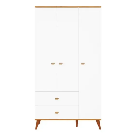 Guarda Roupa Infantil Bartira Ternura 3 Portas 2 Gavetas
