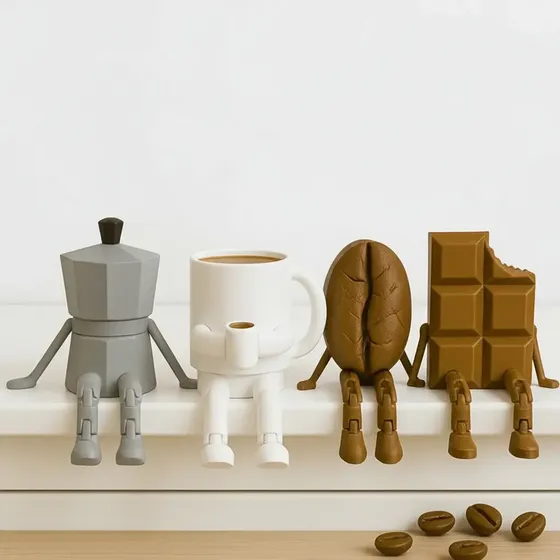 Decoração Cantinho Do Café - Turma Do Café - Kit Articulado