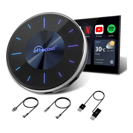 Ottocast Ai Box S46 Sem Fio Carplay/android Auto 8g+128g Gps