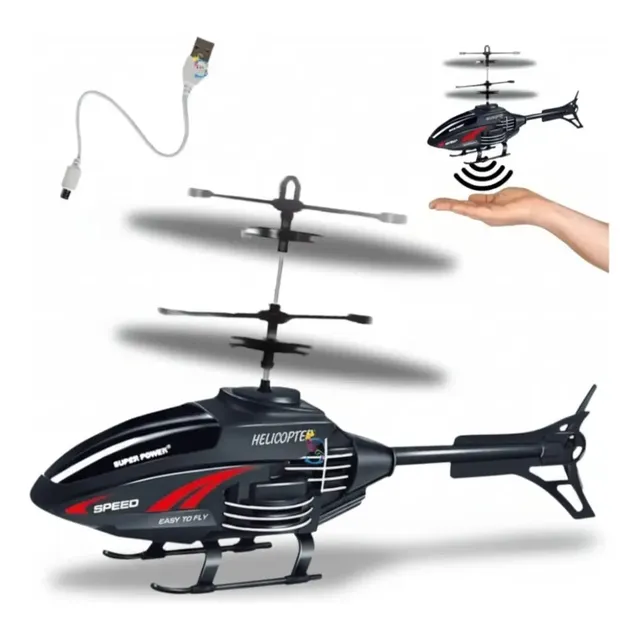 Mini Helicóptero Voador Sensor Mão Drone Recarregável Cores Variados