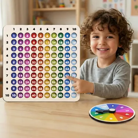 Brinquedo Educativo Aprender Tabuada Multiplicação Portátil