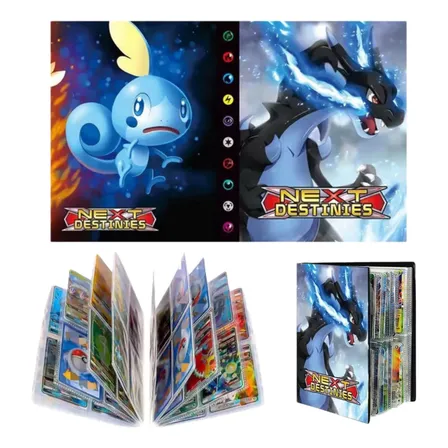 Álbum Pokémon 240 Cartas Pasta Para Colecionador Com Capa Fo