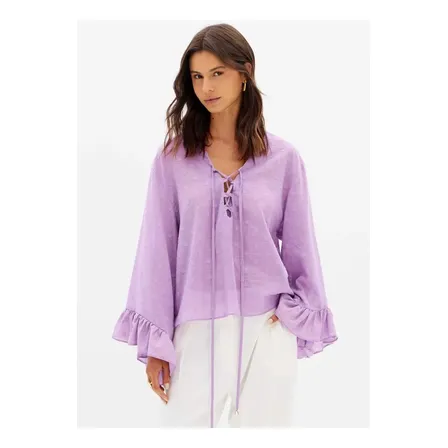 Blusa Bata Mullet Mangas Longas