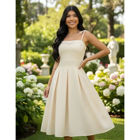Vestido Midi Feminino Noiva Civil Batizado Chá Revelação