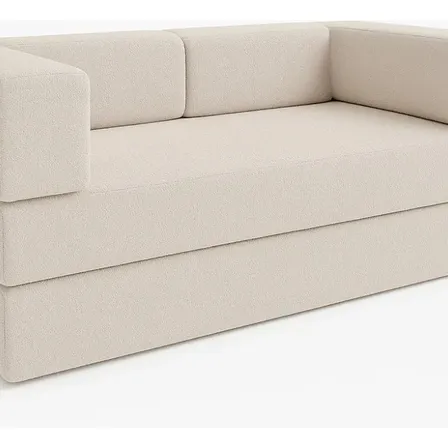 Sofá Cama Na Caixa 3 Lugares 185 Cm Moderno Premium Boucle