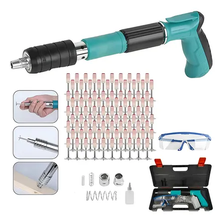 Manual Rebites Pistola De Fixação Finca Pino+260 Pregos