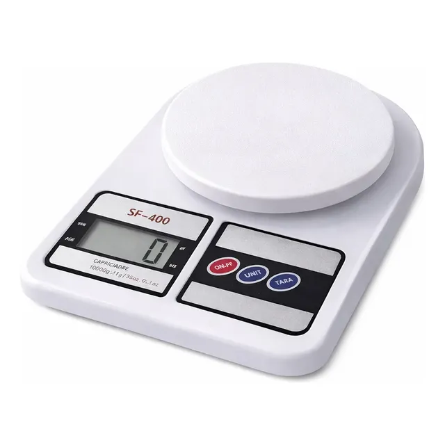 Balança Digital De Cozinha P Alimentos Até 10kg Branco 10 Kg