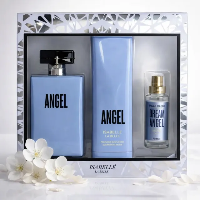 Kit Creme Corporal Angel Perfume De Cabelo E Perfume 100 Ml